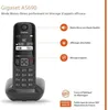 Téléphone Fixe sans fil GIGASET AS690 Noir, Mains-libres Voir les images du produit 4