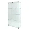 INONEFT Glazen vitrine met LED-verlichting, dubbele deuren, Productafbeelding-voorbeeld 8