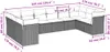 Design 10-tlg. Garten-Sofagarnitur mit Kissen Schwarz Poly Produktbild-Vorschau 3