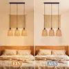 ZMH Hängelampe Boho Pendelleuchte Rattan 3 Flammig Produktbild-Vorschau 7