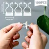 Samolepicí klipsy na rostliny, 100 kusů, bílé barvy, vhodné Náhled obrázku produktu 5