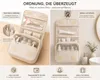 Reise Kulturtasche zum Aufhängen Beige, Kulturbeutel mit Produktbild-Vorschau 6