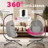 závěsné křeslo tectake® Anika včetně ochranného krytu, 100 Náhled obrázku produktu 6