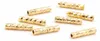 Vintageparts Röhrenperlen geschliffen Messing 18k Gold Produktbild-Vorschau 1