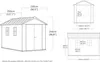 Keter Newton 7511 Gartenhaus - 350x230x246cm - Satteldach - Produktbild-Vorschau 5