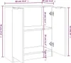 vidaXL Sideboards 2 Stk. Räuchereiche 60x30x70 cm Produktbild-Vorschau 6