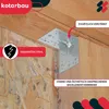 KOTARBAU® Set da 12 angolari per scaffali 100x100x100 mm Anteprima dell’immagine prodotto 2
