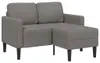 vidaXL Canapé 2 places avec chaise longue en L gris clair Voir les images du produit 8