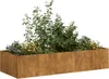 vidaXL Kvetináč Rusty 200x80x40 cm Oceľ odolná voči Náhľad obrázku produktu 1