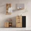 Set di armadi Merax 4 pezzi, armadio a muro, scarpiera, Anteprima dell’immagine prodotto 2