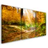 Triptychon auf leinwand orangefarbene landschaften 120x80 Produktbild-Vorschau 1