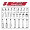 Metrischer Steckschlüsselsatz 1/4" 3/8" 1/2" (171-teilig) Produktbild-Vorschau 7