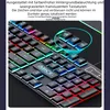 Tastatur USB, LED Beleuchtung, 104 Tasten, Ergonomisch, RGB Produktbild-Vorschau 4