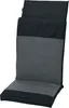 A black and gray seat cushion for a chair. Anteprima dell’immagine prodotto