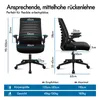 ALFORDSON Bürostuhl, Lendenstütze, Atmungsaktives Netz und Produktbild-Vorschau 2