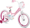HILAND 18 Zoll Mädchen Kinderfahrrad mit Korb & Bändern, Produktbild-Vorschau 1