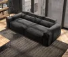 DELIFE Big-Sofa Sirpio 230x95 cm Mikrofaser Schwarz Produktbild-Vorschau 4