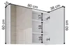Roomart ATLANTIC-100 Badmöbel Spiegelschrank 80 cm breit, Produktbild-Vorschau 6