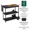 WENKO Servierwagen Miro Black Outdoor Kitchen Produktbild-Vorschau 2