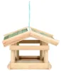vidaXL Krmítko pro ptáky z masivního dřeva 35x29,5x21 cm Náhled obrázku produktu 2
