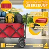 TRESKO® Bollerwagen faltbar 215L mit Bremse | Handwagen Produktbild-Vorschau 6