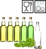 BigDean 6x Glasflaschen 500ml mit Schraubverschluss in Gold Produktbild-Vorschau 4