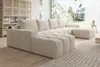 Moebelfest Sienna Ecksofa U-Form Couch Creme Webstoff Produktbild-Vorschau 2