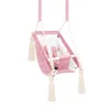 3-in-1 Babyschaukel rosa – aus Holz, für drinnen, mit Gurt, Produktbild-Vorschau 1
