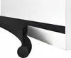 A close-up view of a black foam door seal with a velcro strip attached to a white surface. Náhled obrázku produktu