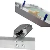 Close-up shots of a metal revision flap and its components. Náhled obrázku produktu