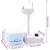 vidaXL Set de toilettes de camping 2 pcs bleu et blanc Voir les images du produit 7