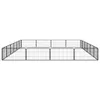 vidaXL 20-tlg. Hundelaufstall Schwarz 100x50cm Stahl Produktbild-Vorschau 3
