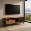 TV-Rack MCW-O40, Lowboard TV-Schrank Schiebetür Staufächer Produktbild-Vorschau 10