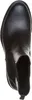 A top-down view of a black leather Chelsea boot. Voir les images du produit