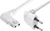 5m weiß Netzkabel Eurokabel gewinkelt Produktbild-Vorschau 1