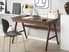 BELIANI Psací stůl hnědý 120 x 70 cm 2 zásuvky moderního Náhled obrázku produktu 2