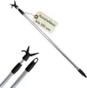 A telescopic pole with a hook attachment, shown against a white background. A small tag is attached to the pole. Produktbild-Vorschau
