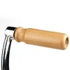 Close-up of a wooden handle attached to a metal component. Náhled obrázku produktu