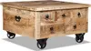 vidaXL Couchtisch Raues Mangoholz 70x70x40 cm Produktbild-Vorschau 14
