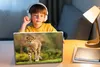 MuchoWow® Laptop Aufkleber Sticker Cover Wildtiere - Gras - Produktbild-Vorschau 3