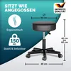 Taboret obrotowy CASARIA® Regulowana wysokość Czarny 10cm Podgląd zdjęcia produktu 4