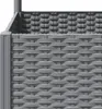 vidaXL Pflanzkübel mit Rankgitter Hellgrau 40x40x136 cm PP Produktbild-Vorschau 6