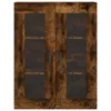vidaXL Highboard Räuchereiche 69,5x34x180 cm Holzwerkstoff Produktbild-Vorschau 6