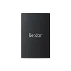 A black Lexar SSD external hard drive is shown centered on a white background. Náhľad obrázku produktu