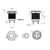 T-LED Vypínač tlačítkový M16 250V/5A kovový 113103 Náhled obrázku produktu 4
