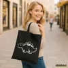 Huuraa Jutebeutel Stegosaurus Dinosaurier 10 Liter Black Produktbild-Vorschau 2