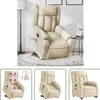 The Living Store Massagesessel mit Aufstehhilfe Creme Stoff Produktbild-Vorschau 1