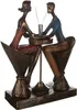 Gilde Skulptur, Paar, "Table for two", Kunstharz, Anteprima dell’immagine prodotto 3