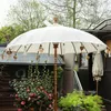 XXL Bali Sonnenschirm Balinesischer Schirm Garten Baumwolle Produktbild-Vorschau 2