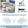 Flieks Holzbett Klassisches Bett Stauraumbett 140x200cm mit Produktbild-Vorschau 6